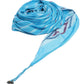 Diamond Stripe Tassel Scarf - Blue Ikat