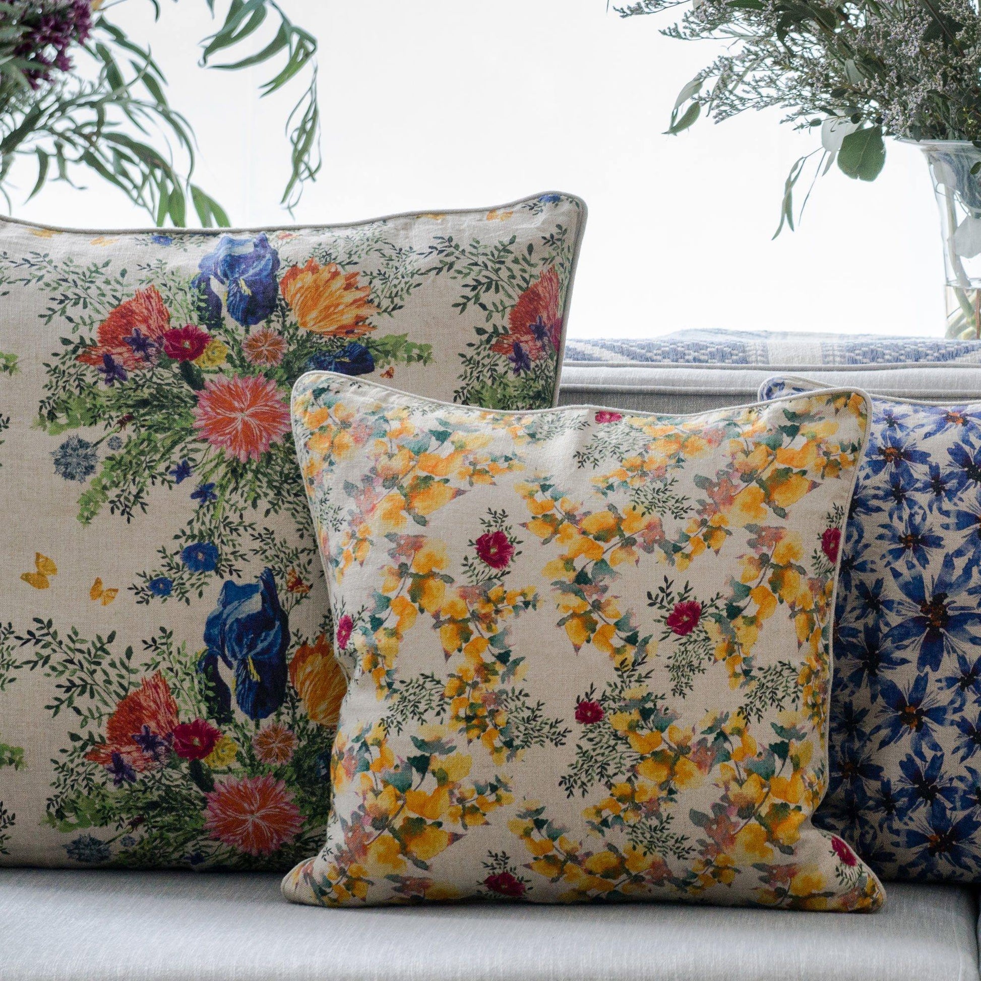 Organic Linen Pillow Cover in Saint Valentine