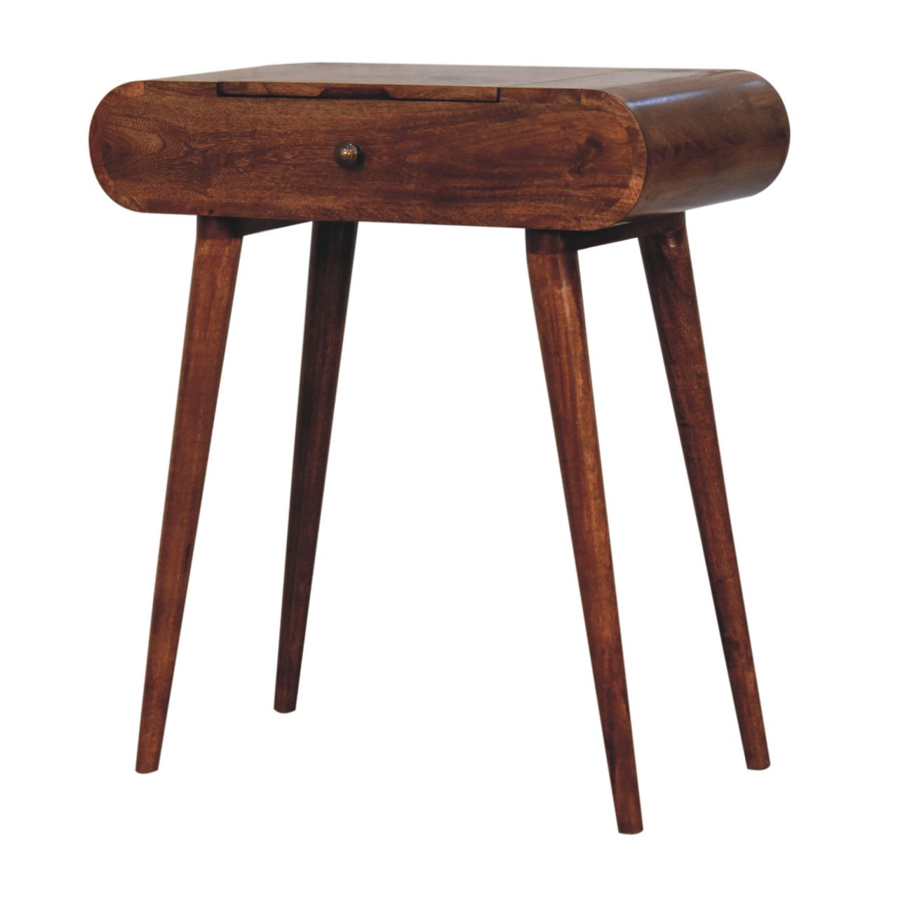 Solid Wood Mini Honey Caramel Dressing Table