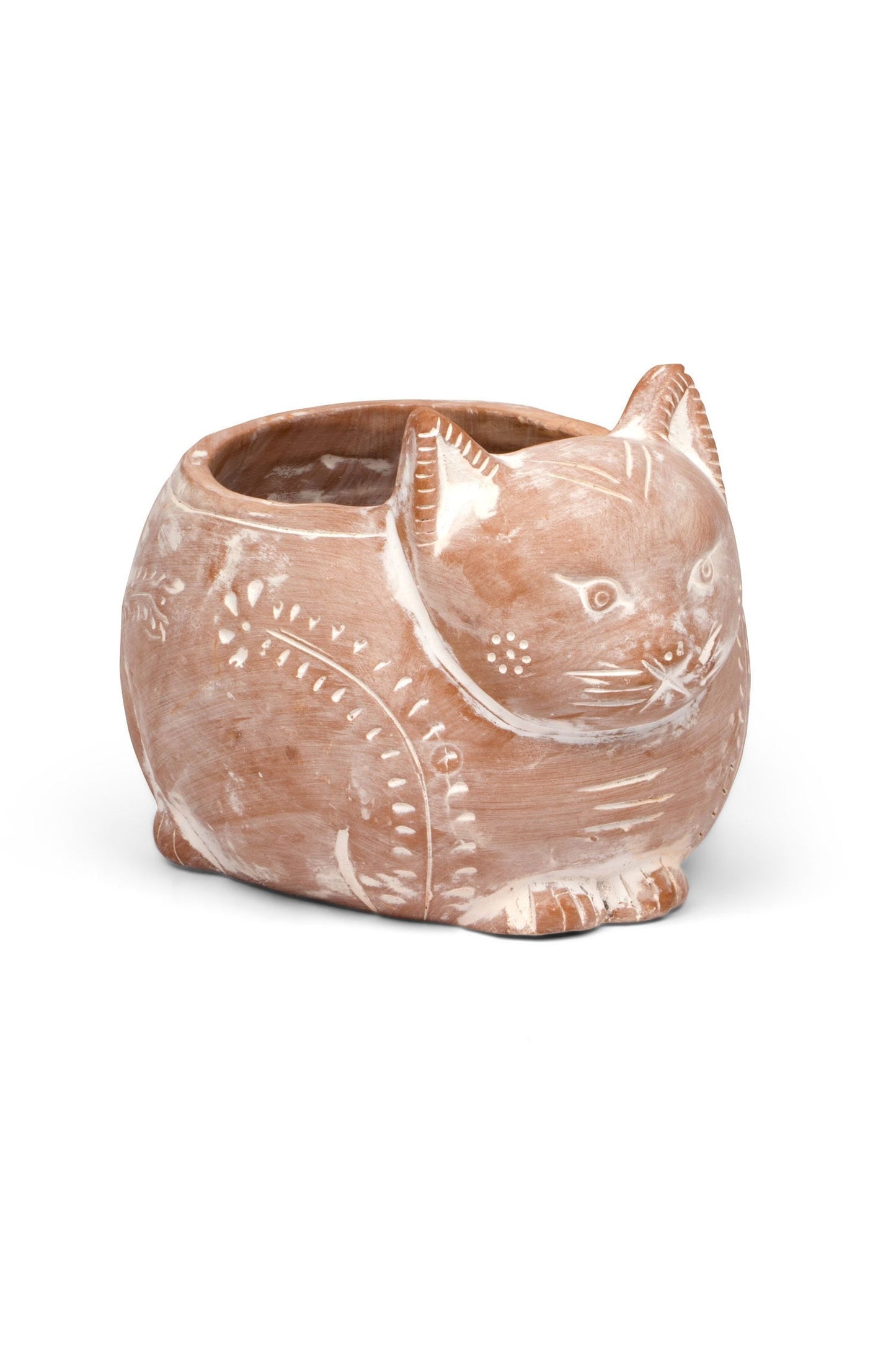 Crouching Cat Planter