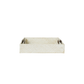 Multi Color Decorative Trays with Leather Handles - Set of 2