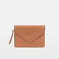 Envelope Clutch in Vegetable tanned calfskin and Suede Leather