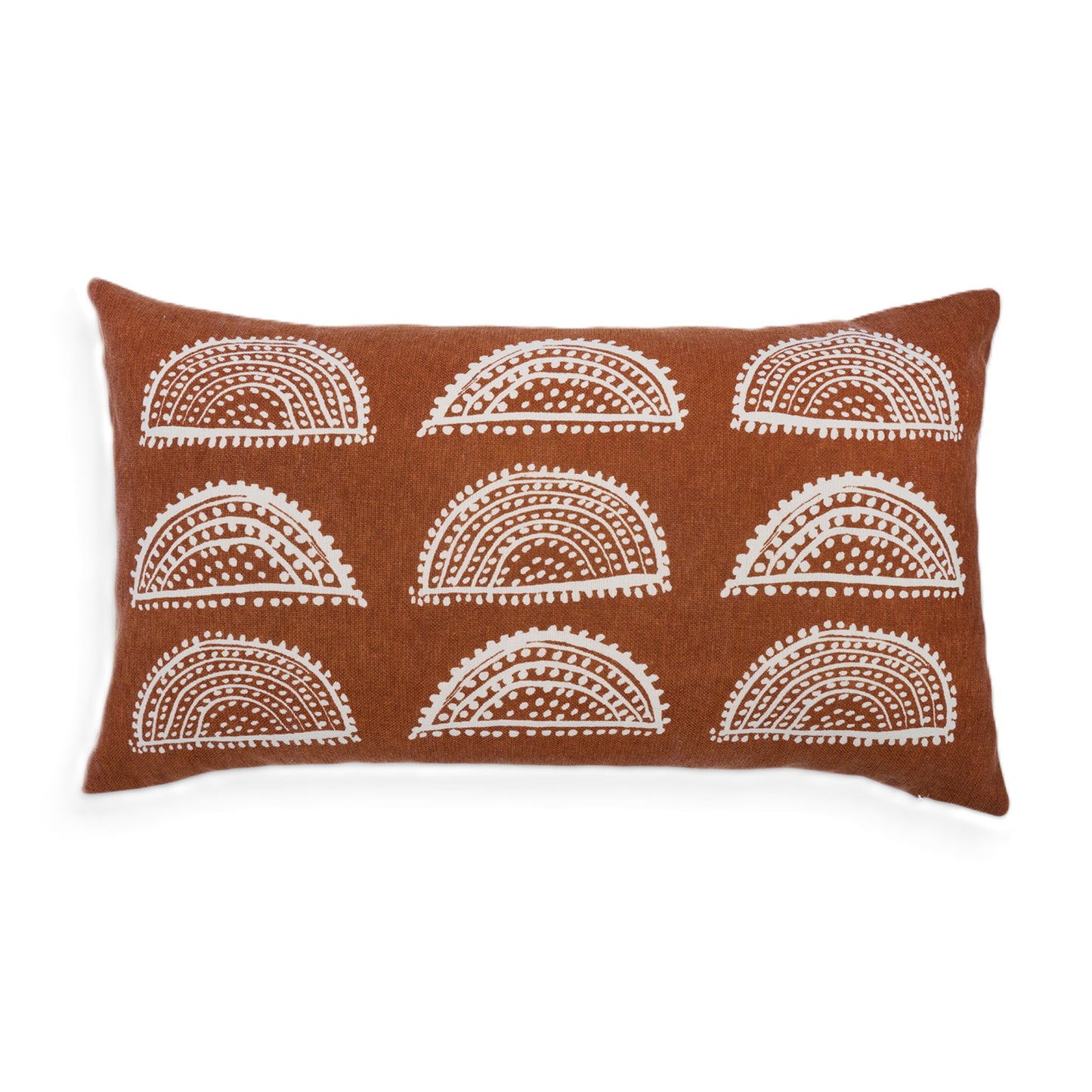 Radiance handcrafted Sunburst print lumbar pillow cover