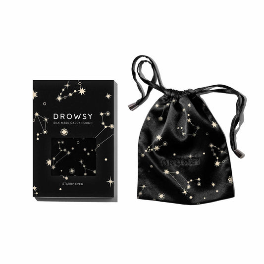 Starry Eyed Silk Carry Pouch