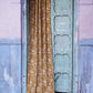 Block Print Curtain, Naturally Dyed Window Panel - Hope Floral 84"