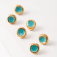 Sculpted Porcelain Studs