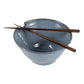 Chopsticks & Blue Bowl Set