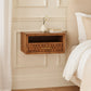 Solid Wood Arno Wall-Mounted Nightstand