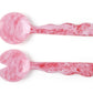 Resin Salad Server- Pink (Set of 2), 12.40 x 3.93 Inches