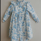 Aoki Dress-Blue Toile | Long Sleeve
