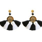 Sol Tassel Earring - Black & White