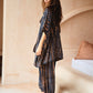 Angela Short Kimono Duster in Deep Sea Blue