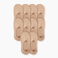 Unisex Cotton No Show Socks 10-Pack | Almond Beige