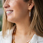 Biwa Pearl & Garnet Earring