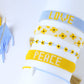 Ukrainian Flag Coral Bracelet