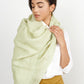 Soya Green Hand Woven Linen Scarf