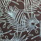 Palm Leaf Teal & Brown