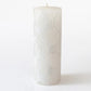 White on White Painted Candles
