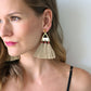Trío Tassel Earring - Tan