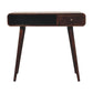 Solid Wood Curved California Walnut Writing Desk
