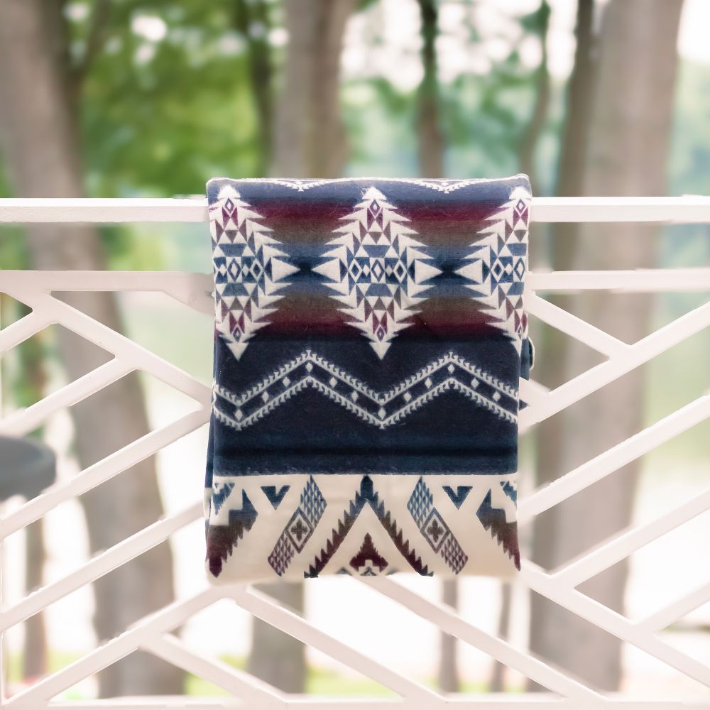 Yachana Collection - Brown Red Wave Throw