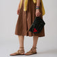 XLarge Convertible Pouch - Safari Kuba with Red Beaded Heart
