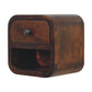 Extra Mini Curved Chestnut Bedside Table