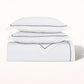 Classic Percale Embroidered Duvet Cover
