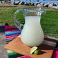 Mexican Hand Blown Glass Pitcher