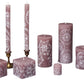 Henna Brown Painted Candles