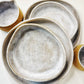 OCEAN SAND PLATES SET. Large, medium & small.