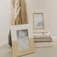 Mukhendu 4x6 Picture Frame - Bone, Brass Inlay