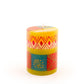 Desert Rose Painted Candles