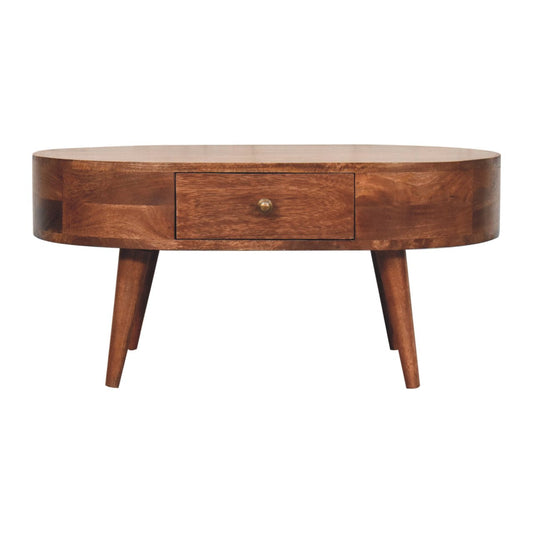 Solid Wood Honey Caramel Coffee Table