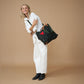 Carryall Bag - Safari Kuba with Red Beaded Heart
