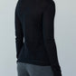 T NECK PULLOVER - BLACK