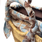 Butterfly Bag Small - Natural With Light Blue, White And Brown Lining