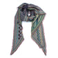 Bohemian Dream Wool Cotton Blend Scarf - Blue