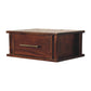 Solid Wood Wall-Mounted Bedside with Brass Handle