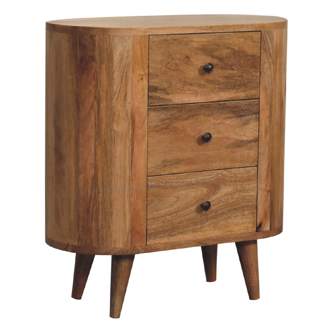 Solid Wood Mini Oak-ish Cabinet