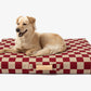 Red Checker | Dog Bed with Cover