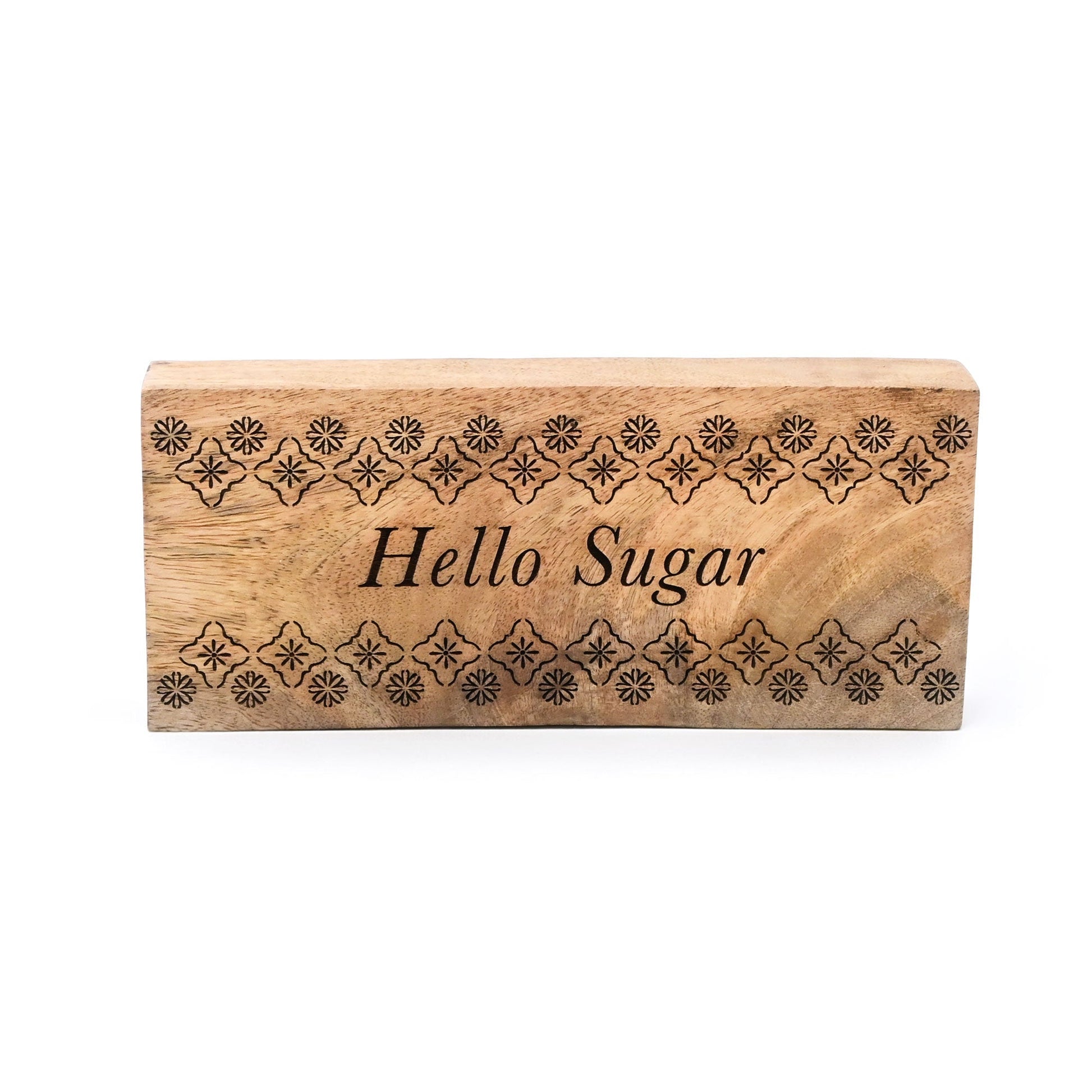 Wooden Word Blocks Set of 3 | Mango Wood | Handmade Décor
