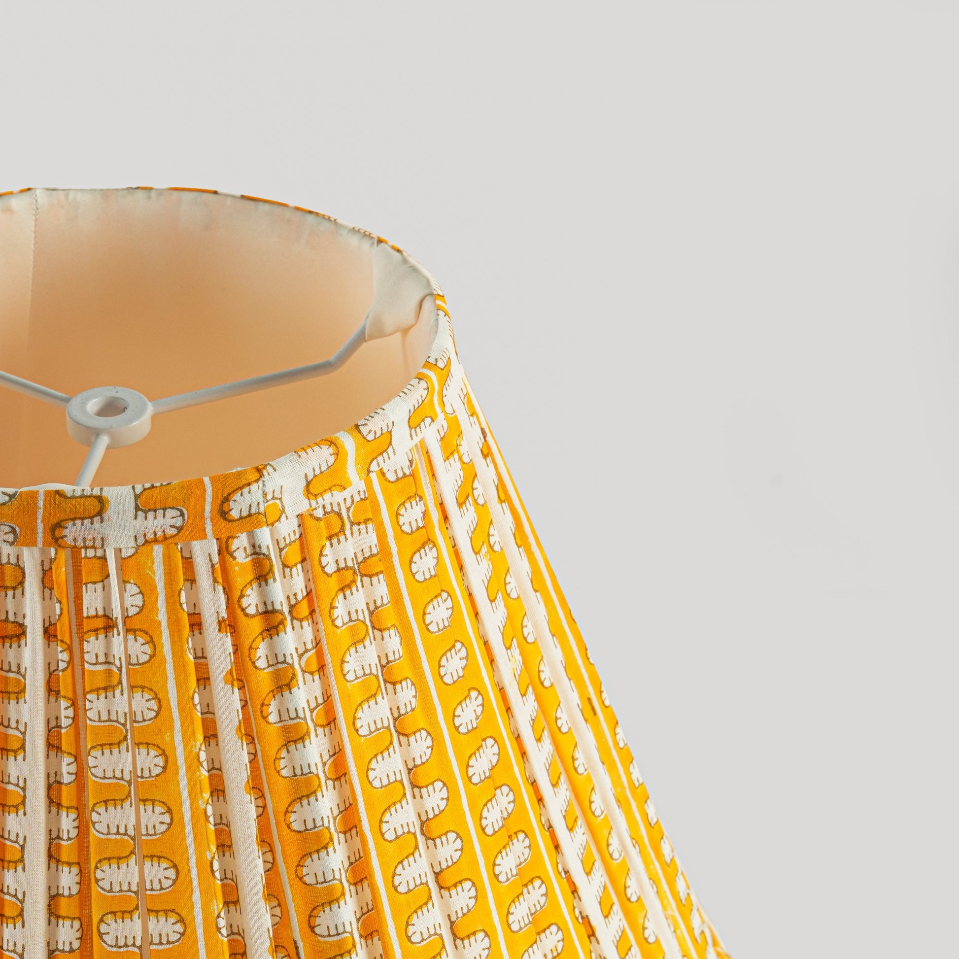 Meadow Striped Handblocked Lampshade