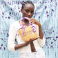 Ayine Bag Mini - Natural w/ Purple and Pale Lining