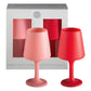 cherry + blush | swepp | silicone unbreakable wine glasses