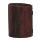 Solid Wood Winewood Round Side Cabinet