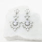 Platinum Chandelier Zircon Earrings