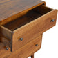 Solid Wood Mini Curved Chestnut Chest