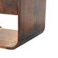 Solid Wood California Walnut Curved Edge Bedside Table