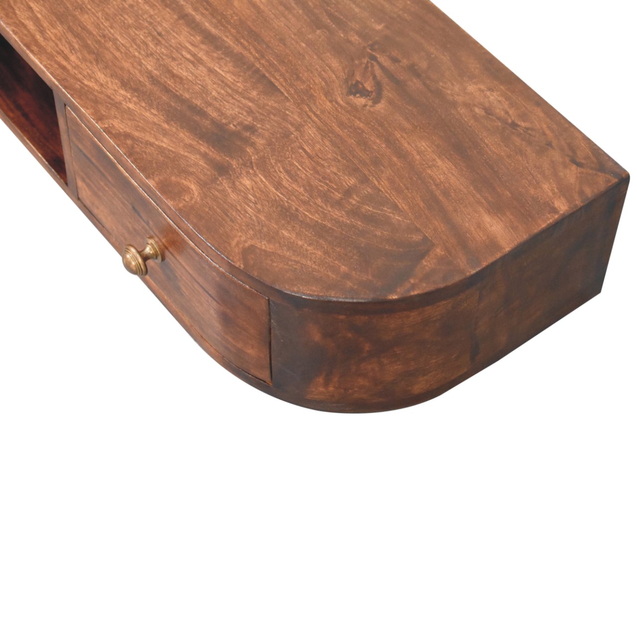 Solid Wood Lunar 2-Drawer Floating Console